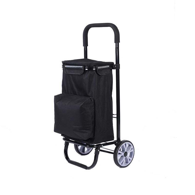 Quadratischer Aluminiumrohr-Einrad-Einkaufswagen-Wagen-Regal